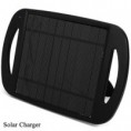 Panel 2.5W cargador de batería externo de moda móvil solar con el soporte y marco de diseño de varios teléfonos móviles (Negro)3